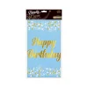 OBRUS FOLIOWY HAPPY BIRTHDAY JASNONIEBIESKI 137x183CM GODAN