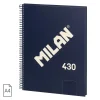 ZESZYT NOTES NA SPIRALI A4 MILAN GŁADKI 80 KARTEK SERIA 1918 NIEBIESKI
