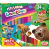 PLASTELINA 24 KOL Z PODKŁADKĄ BAMBINO