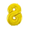 BALON FOLIOWY 92 CM B&C GODAN ZŁOTY CYFRA 8