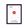 ETYKIETY SAMOPRZYLEPNE A4 100 SZT 70X42,4 LABELS EP 3652