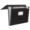 TECZKA Z 12 PRZEGRÓDKAMI A4 Z GUMKĄ PAT5057/01 PATIO CZARNA