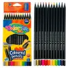 KREDKI OŁÓWKOWE TRÓJKĄTNE CZARNE 12 KOLORÓW 55796PTR COLORINO 5907690855796