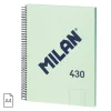 ZESZYT NOTES NA SPIRALI A4 MILAN GŁADKI 80 KARTEK HIT ZIELONY