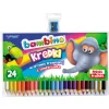 KREDKI W OPRAWIE DREWNIANEJ Z TEMPERÓWKĄ 24 BAMBINO SUPER HIT!!!