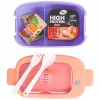 ŚNIADANIÓWKA Z PRZEGRÓDKAMI MIL PEACH/PURPLE 1100ML COOLPACK