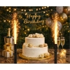 FONTANNA NA TORT PARTY HAPPY BIRTHDAY 12CM 1SZT CZARNE GODAN