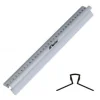 LINIJKA Z UCHWYTEM 30CM METALOWA LENIAR