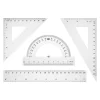 ZESTAW GEOMETRYCZNY Z C 20CM BL001-BK TETIS