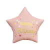 BALON FOLIOWY HAPPY BIRTHDAY GWIAZDA MATOWA J. RÓŻOWA 18" GODAN