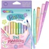 FLAMASTRY DWUSTRONNE 10KOL PASTEL COLORINO