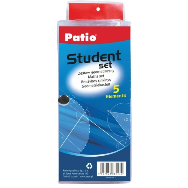 ZESTAW GEOMETRYCZNY STUDENT SET 5EL PATIO