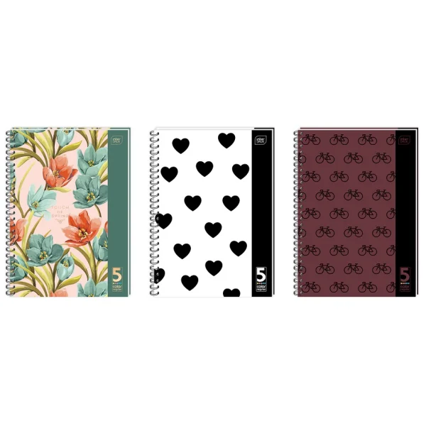 KOŁOZESZYT KRATKA A4 100 5KOL. REGISTRÓW INTERDRUK