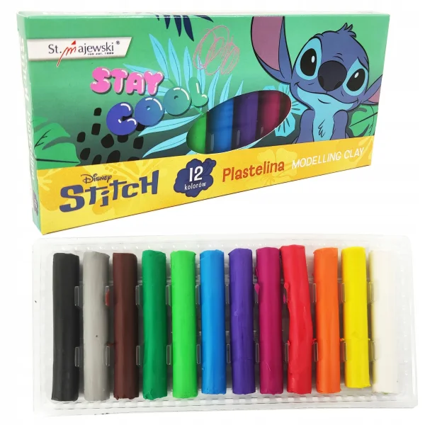 PLASTELINA 12KOL STITCH ST.MAJEWSKI
