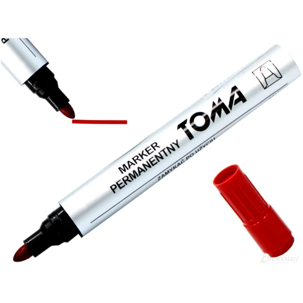 MARKER PERNAMENTNY TO-090 CZERWONY TOMA 5901133090218