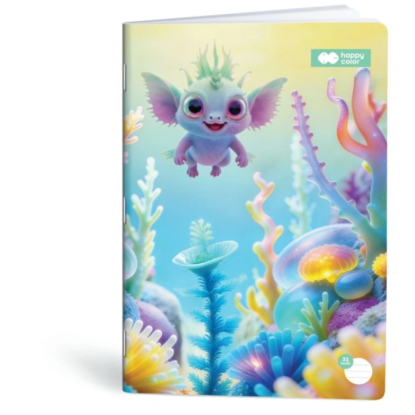 ZESZYT A4 32 = KOLOR AQUA CUTIES HAPPY COLOR