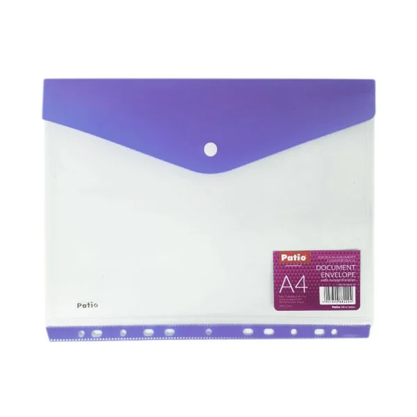 KOPERTA Z EUROPERFORMACJĄ A4 FIOLET PATIO
