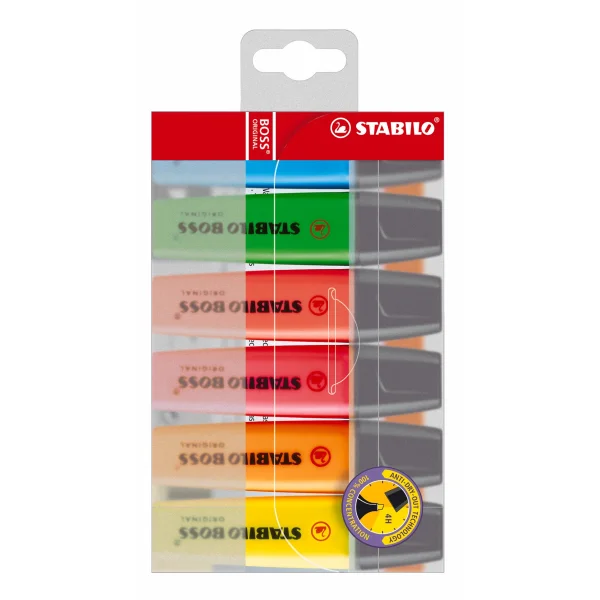 ZAKREŚLACZE STABILO BOSS 6 SZT 70/6
