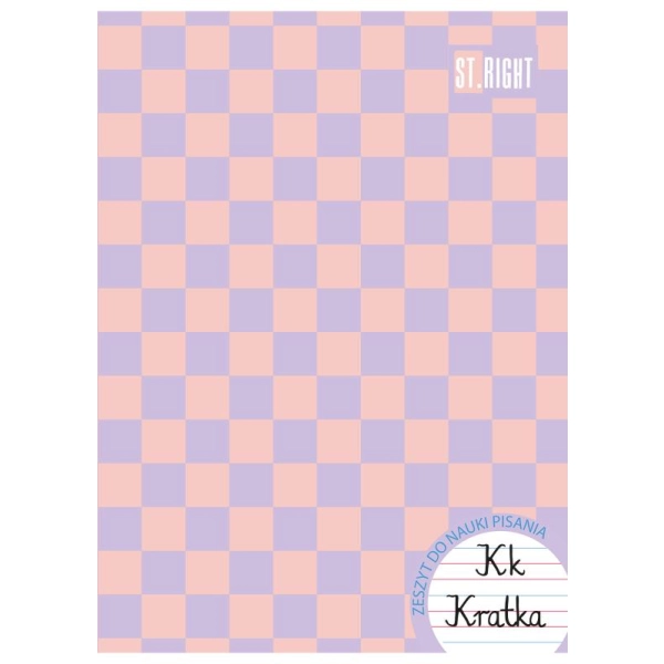 ZESZYT A4 32 = KOLOROWA CHECKERED VIBE LAMINOWANY ST.RIGHT