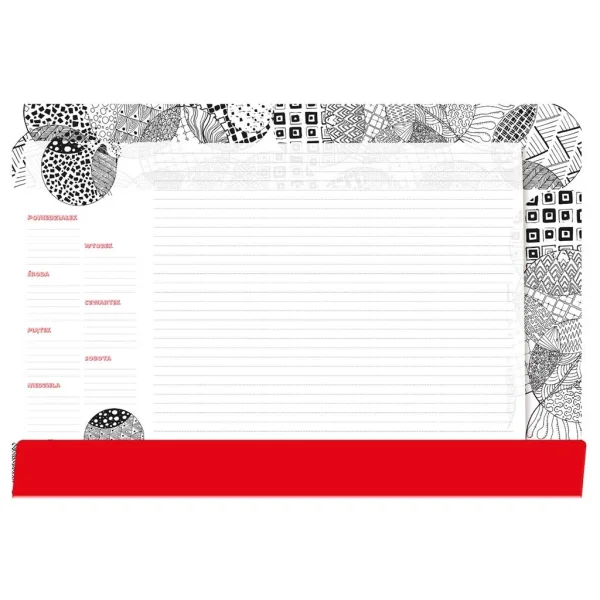 PODKŁAD NA BIURKO-NOTES B3 BLACK TETIS
