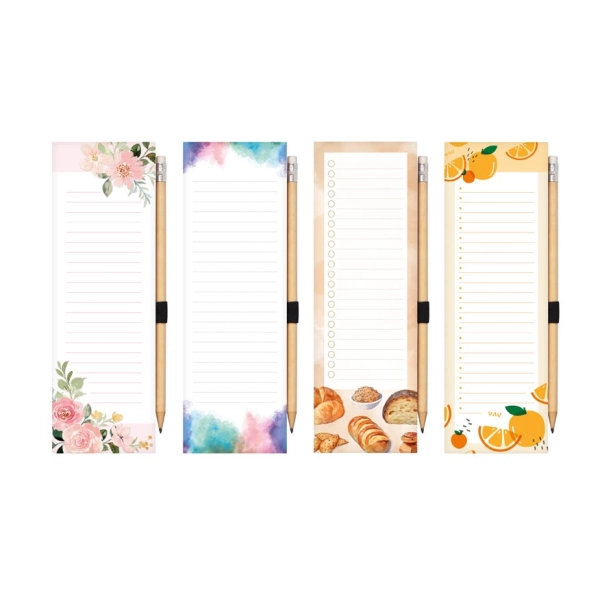 NOTES MAGNETYCZNY NA LODÓWKĘ 8X24CM 80K Z OŁÓWKIEM MFP