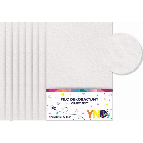 FILC DEKORACYJNY 8SZT BIAŁY INTERDRUK