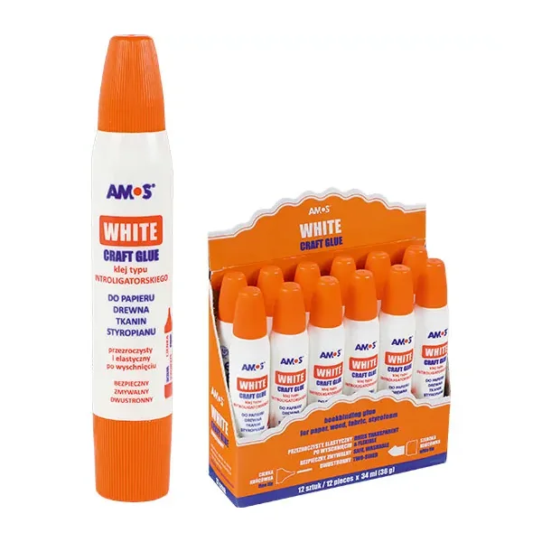 KLEJ BIAŁY INTROLIGATORSKI 34ML AMOS