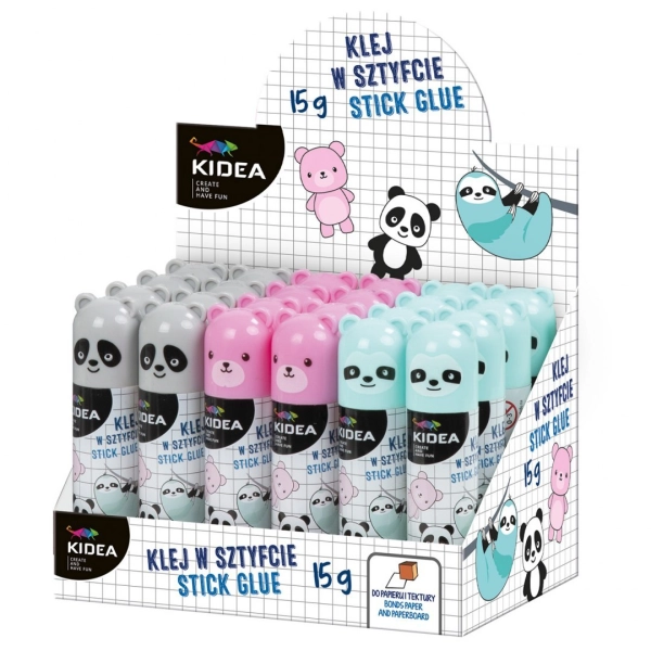 KLEJ W SZTYCIE Z FIGURKĄ 15G KIDEA