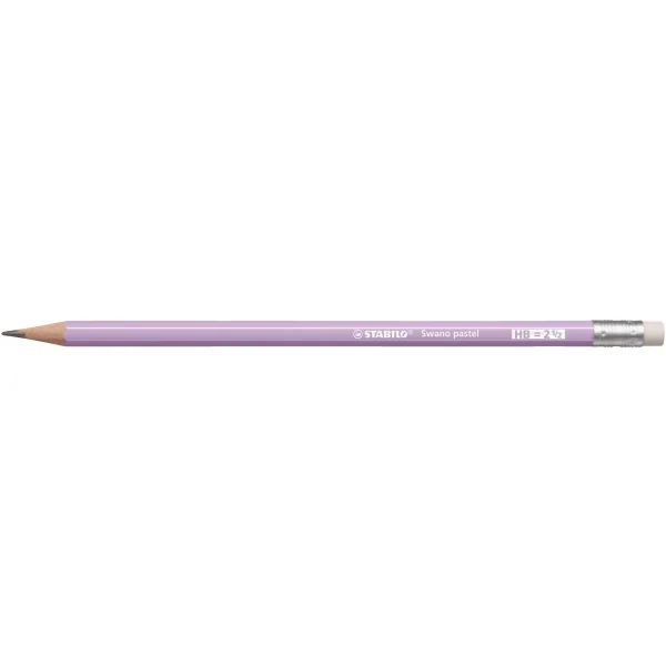 OŁÓWEK Z GUMKĄ HB SWANO PASTEL STABILO LILA