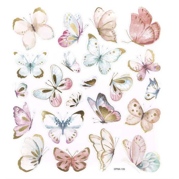 NAKLEJKI BOHO BUTTERFLIES 22 SZT DPNK-135 DP CRAFT