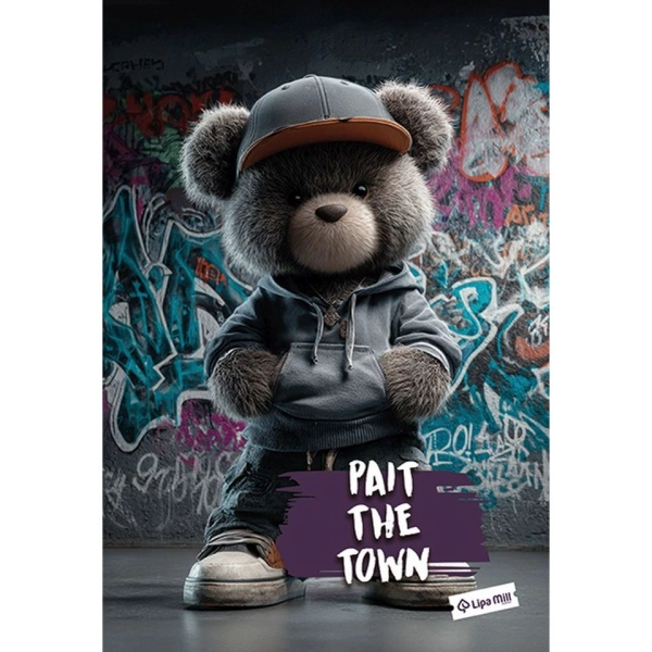 ZESZYT A5 60 # KRATKA TEDDY BEAR MAR MAR