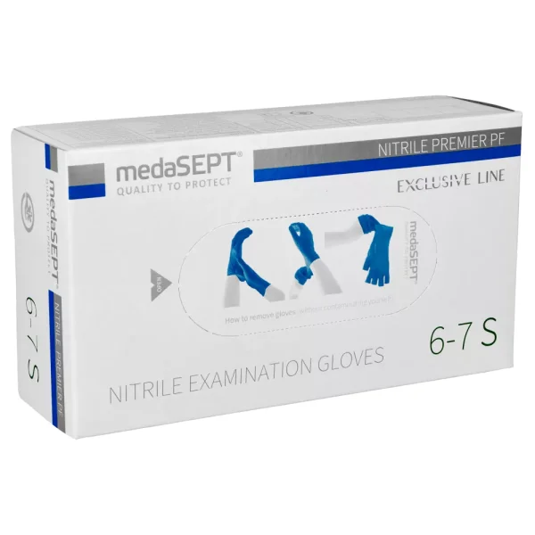 RĘKAWICE NITRYLOWE S NIEBIESKIE PKWIU