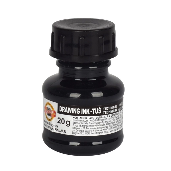 TUSZ KREŚLARSKI 20G KOH-I-NOOR CZARNY