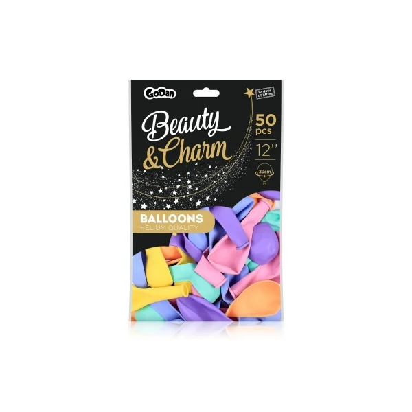 BALONY B&C 12 CALI MAKARONOWE MIX 50 SZT GODAN