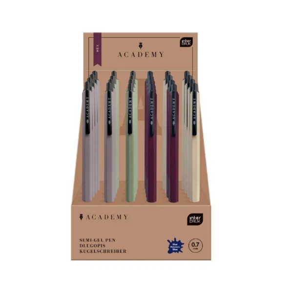 DŁUGOPIS METALOWY AUTOMATYCZNY HEX ACADEMY INTERDRUK