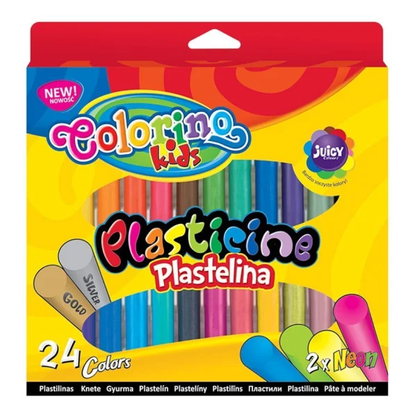 PLASTELINA 24 KOLORY COLORINO 5907690842642