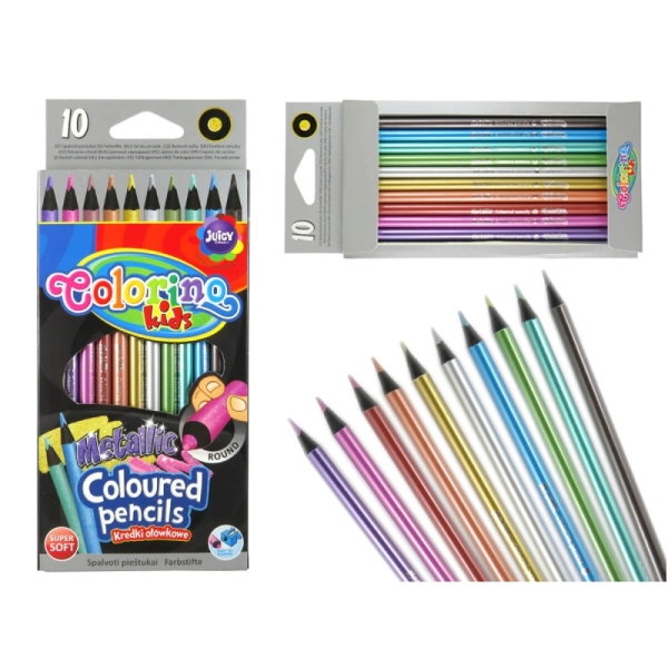 KREDKI OŁÓWKOWE METALIC 34678PTR COLORINO 5907690834678