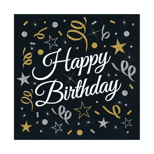 SERWETKI 33X33CM 20SZT GODAN HAPPY BIRTHDAY