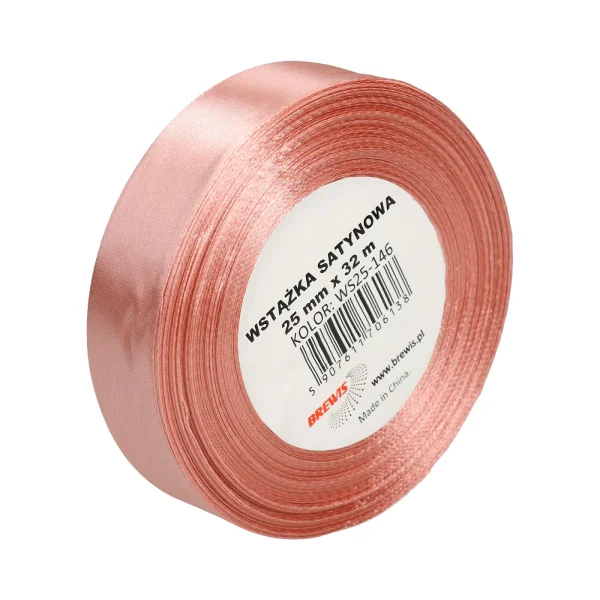 WSTĄŻKA SATYNOWA 25MM X 32M WS25-146 BREWIS GUMA BALONOWA
