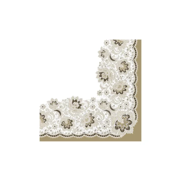SERWETKI MAKI POL-MAK 33X33 ELEGANT RICHELIEU GOLD
