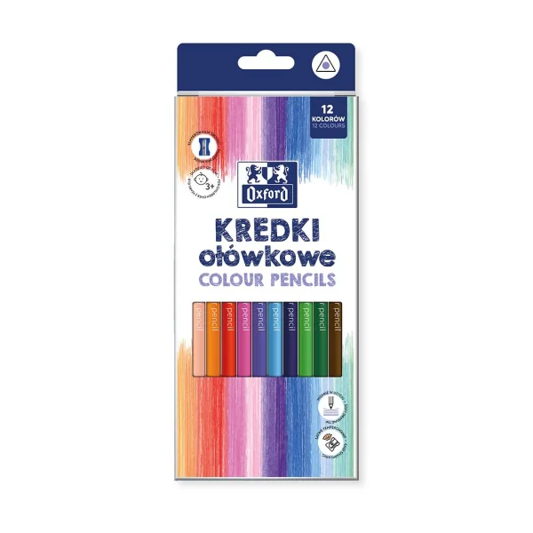 KREDKI 12 OŁÓWKOWE OXFORD REGULAR