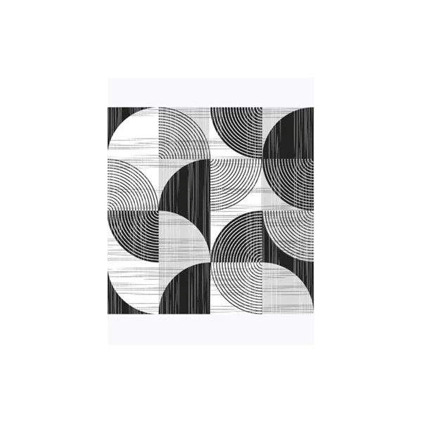 SERWETKI DAISY POL-MAK 33X33 GEOMETRIC ON WHITE