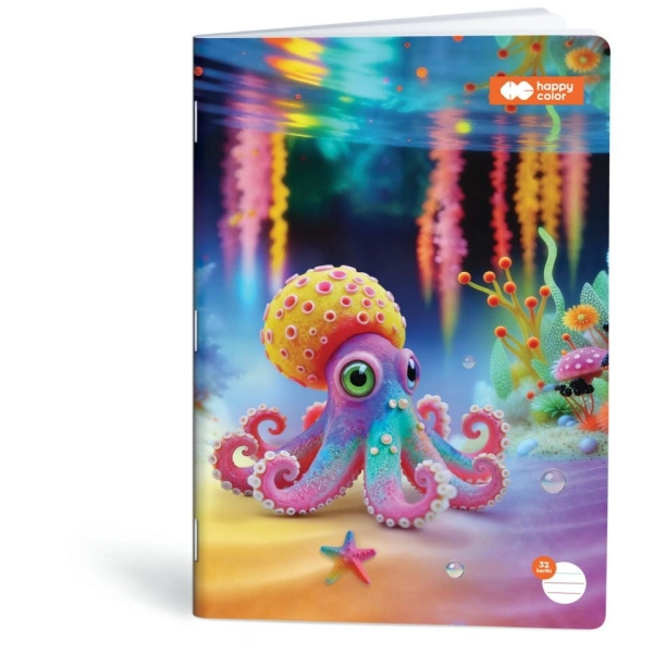 ZESZYT A4 32 = KOLOR AQUA CUTIES HAPPY COLOR