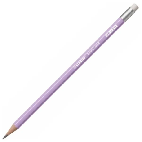 OŁÓWEK Z GUMKĄ HB SWANO PASTEL STABILO LILA