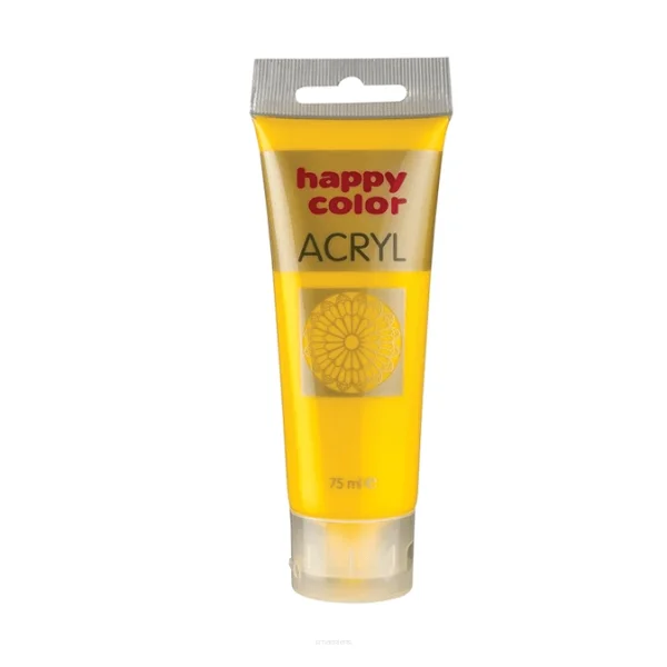 FARBA AKRYLOWA 75ML ŻÓŁTY HAPPY COLOR NR.1 5905130006173