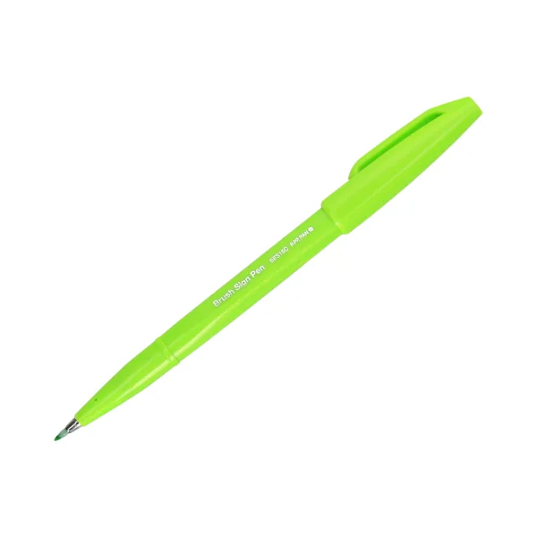 PISAK PĘDZELKOWY BRUSH SIGN PEN SES15C PENTEL LIGHT GREEN