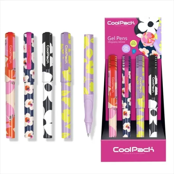 DŁUGOPIS ŻELOWY OIL GEL MIX FLORES CO COOLPACK