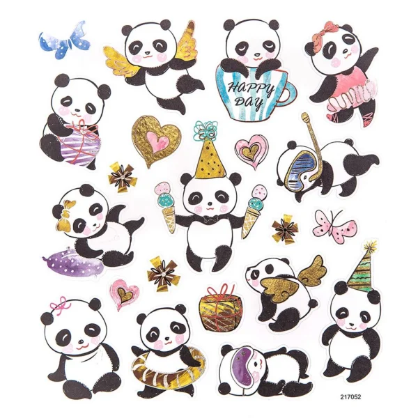 NAKLEJKI PANDY 21 SZTUK DPNK-101 DP CRAFT 5907590007196