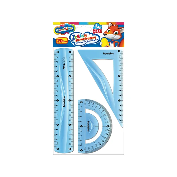 ZESTAW GEOMETRYCZNY 3SZT 20CM FLEXI BAMBINO