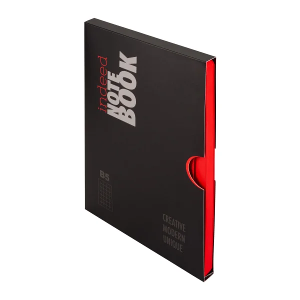 NOTES INDEED B5 KRATKA CZERWONY ANTRA